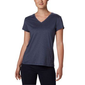 Columbia Bryce Short Sleeve, Camiseta Azul Marino Para Mujer | 604732-XUQ